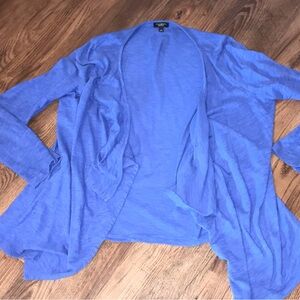 Talbots Blue -Purple Open-Front Lightweight Women’s Cardigan